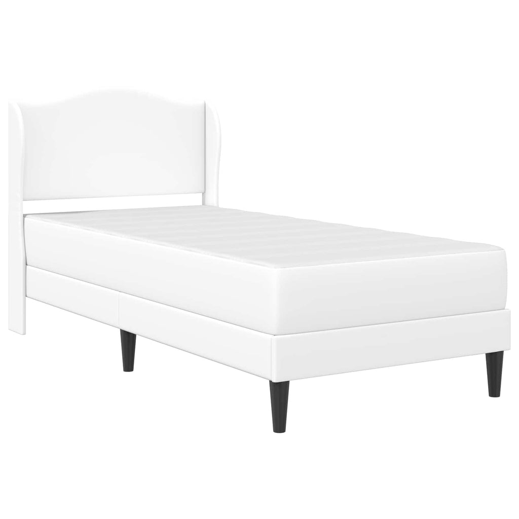 Estructura de cama Blanco 100 x 200 cm Cuero sintético