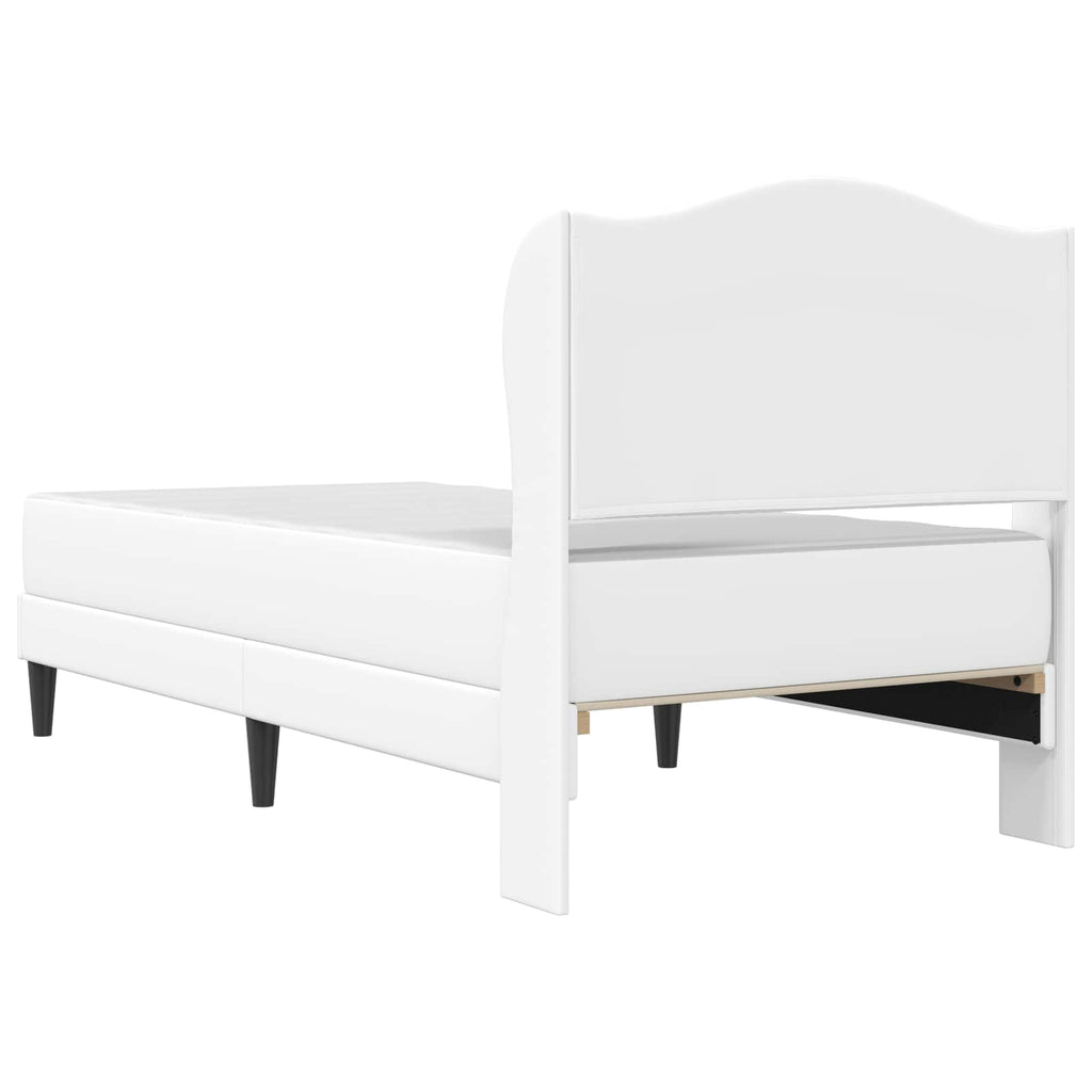 Estructura de cama Blanco 100 x 200 cm Cuero sintético