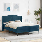 Estructura de cama 2 pcs Azul 120 x 190 cm Terciopelo