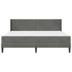 Estructura de cama con colchón Gris oscuro 200 x 200 cm