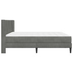 Estructura de cama con colchón Gris oscuro 200 x 200 cm