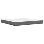 Estructura de cama con colchón Gris oscuro 180 x 200 cm tela