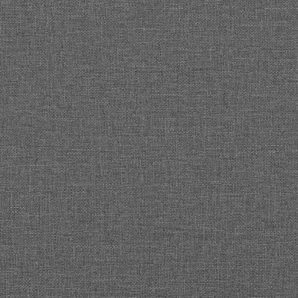 Estructura de cama con colchón Gris oscuro 180 x 200 cm tela
