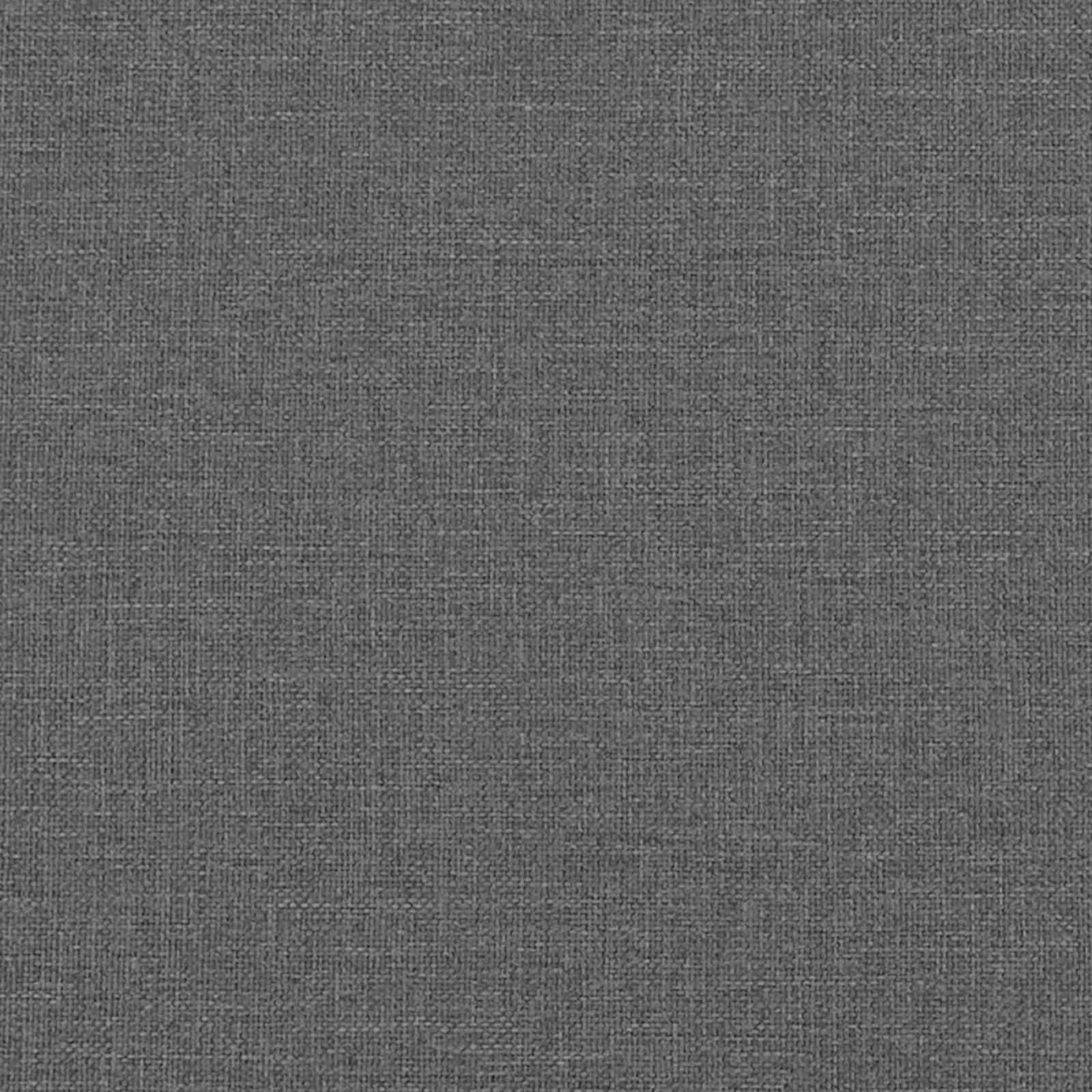 Estructura de cama con colchón Gris oscuro 180 x 200 cm tela