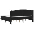 Estructura de cama Negro 180 x 200 cm Cuero sintético