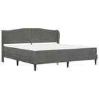 Estructura de cama Gris oscuro 180 x 200 cm Terciopelo