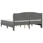 Estructura de cama Gris oscuro 180 x 200 cm Terciopelo