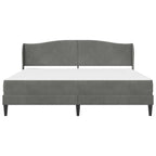 Estructura de cama Gris oscuro 180 x 200 cm Terciopelo