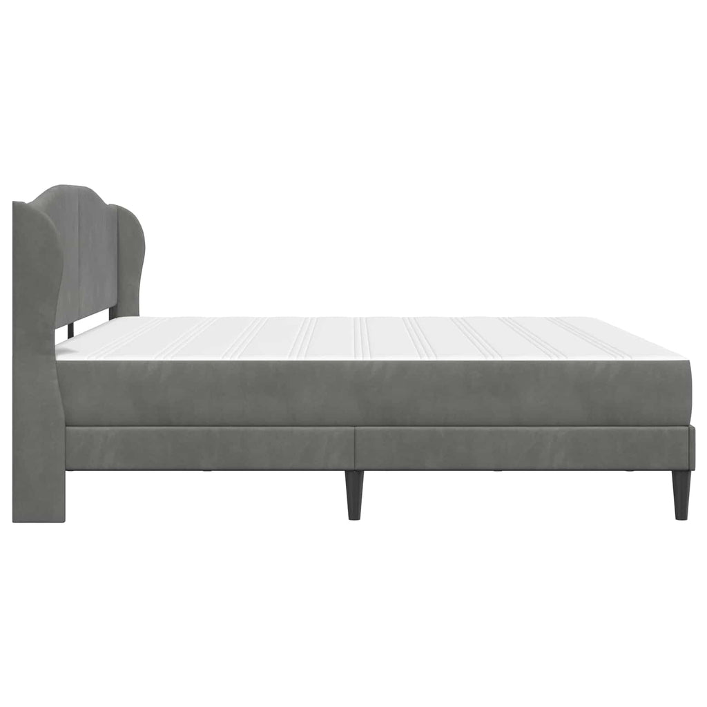 Estructura de cama Gris oscuro 180 x 200 cm Terciopelo