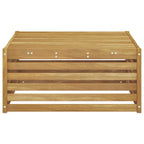 Mesa de exterior Madera de Acacia Sólida Blanco 79 x 79 x 37 cm
