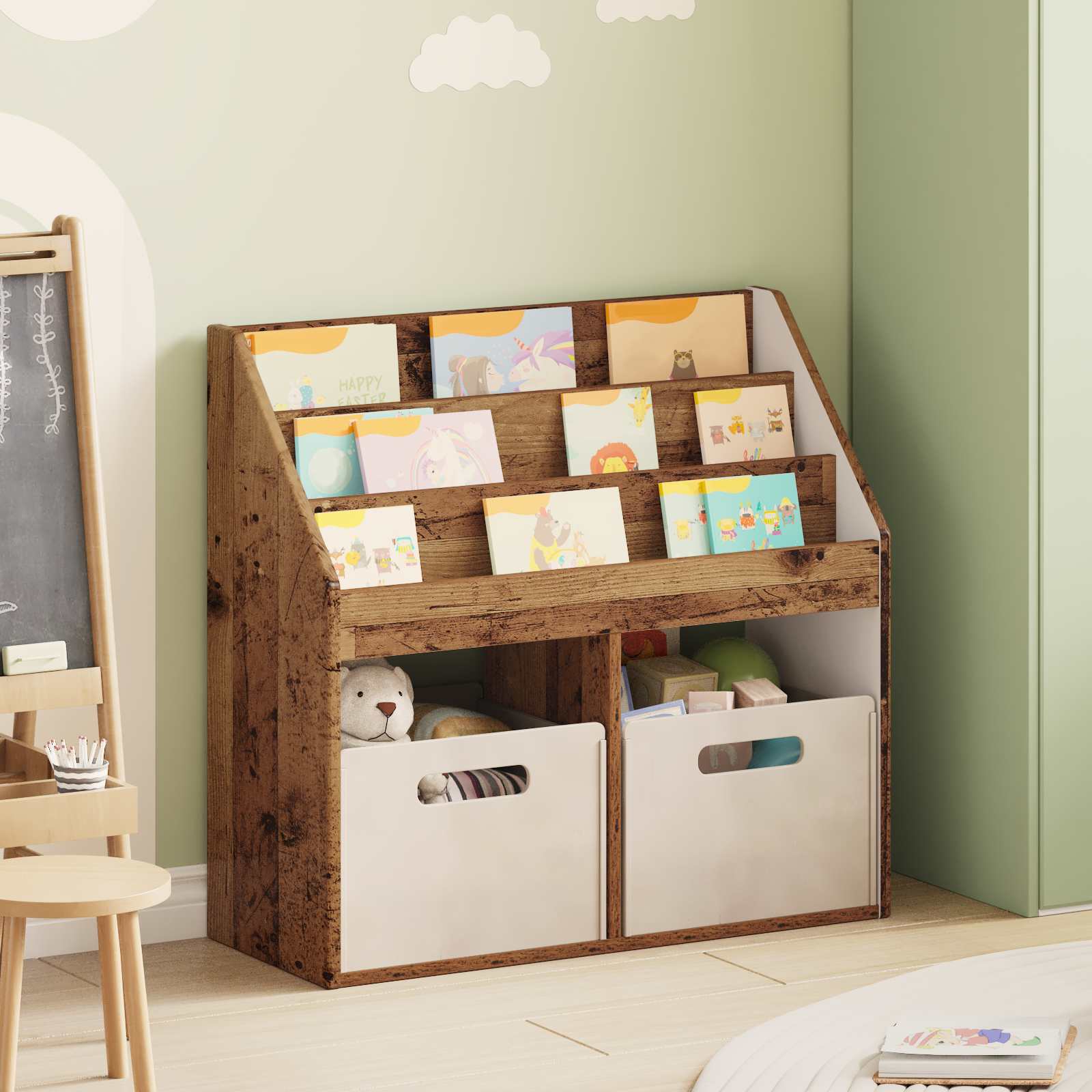 Estantería para Niños 72,5 x 29,5 x 69 cm Madera de ingeniería