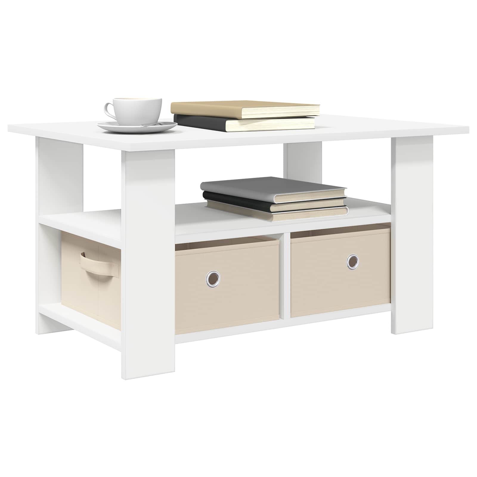 Mesa de Café con cajón 77 x 55 x 42 cm Madera de ingeniería
