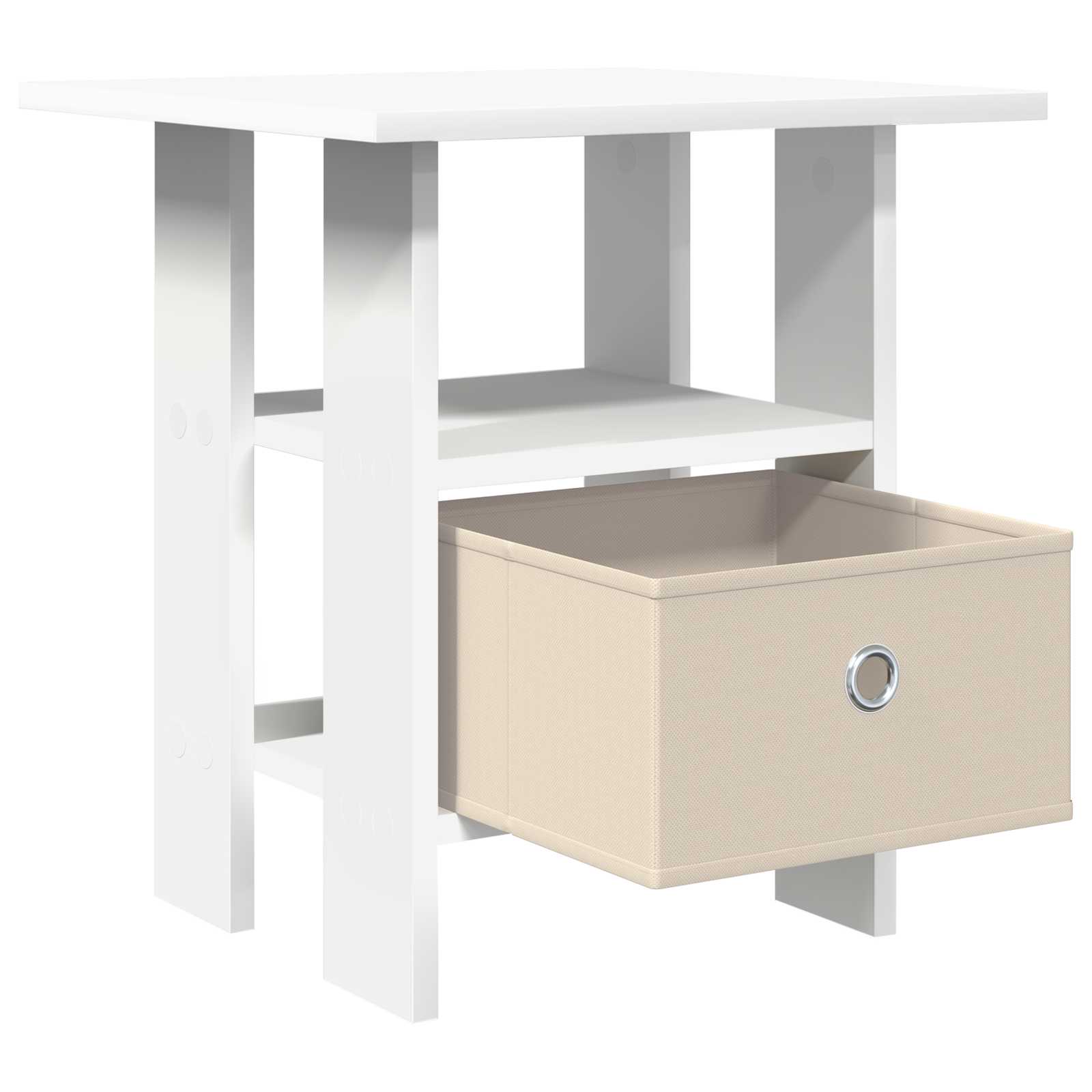 Mesita de Noche 2 pcs 41 x 40 x 45 cm Madera de ingeniería