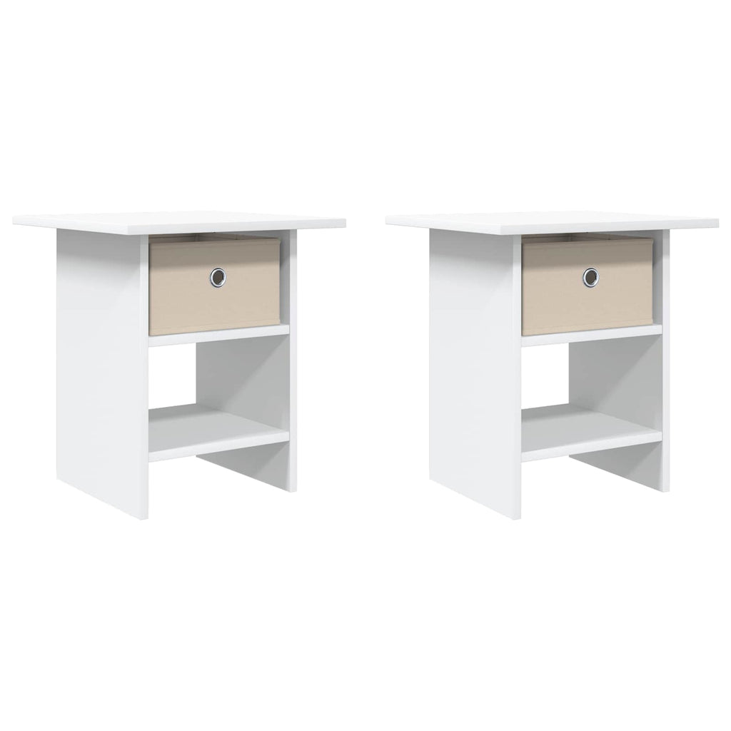 Mesita de Noche 2 pcs 41 x 40 x 45 cm Madera de ingeniería