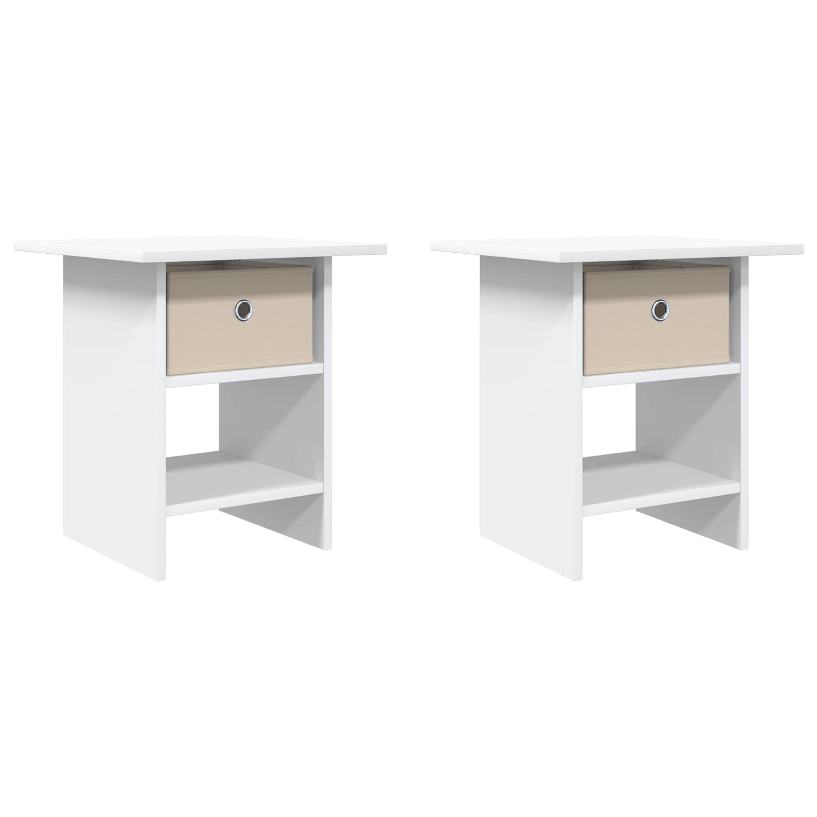 Mesita de Noche 2 pcs 41 x 40 x 45 cm Madera de ingeniería