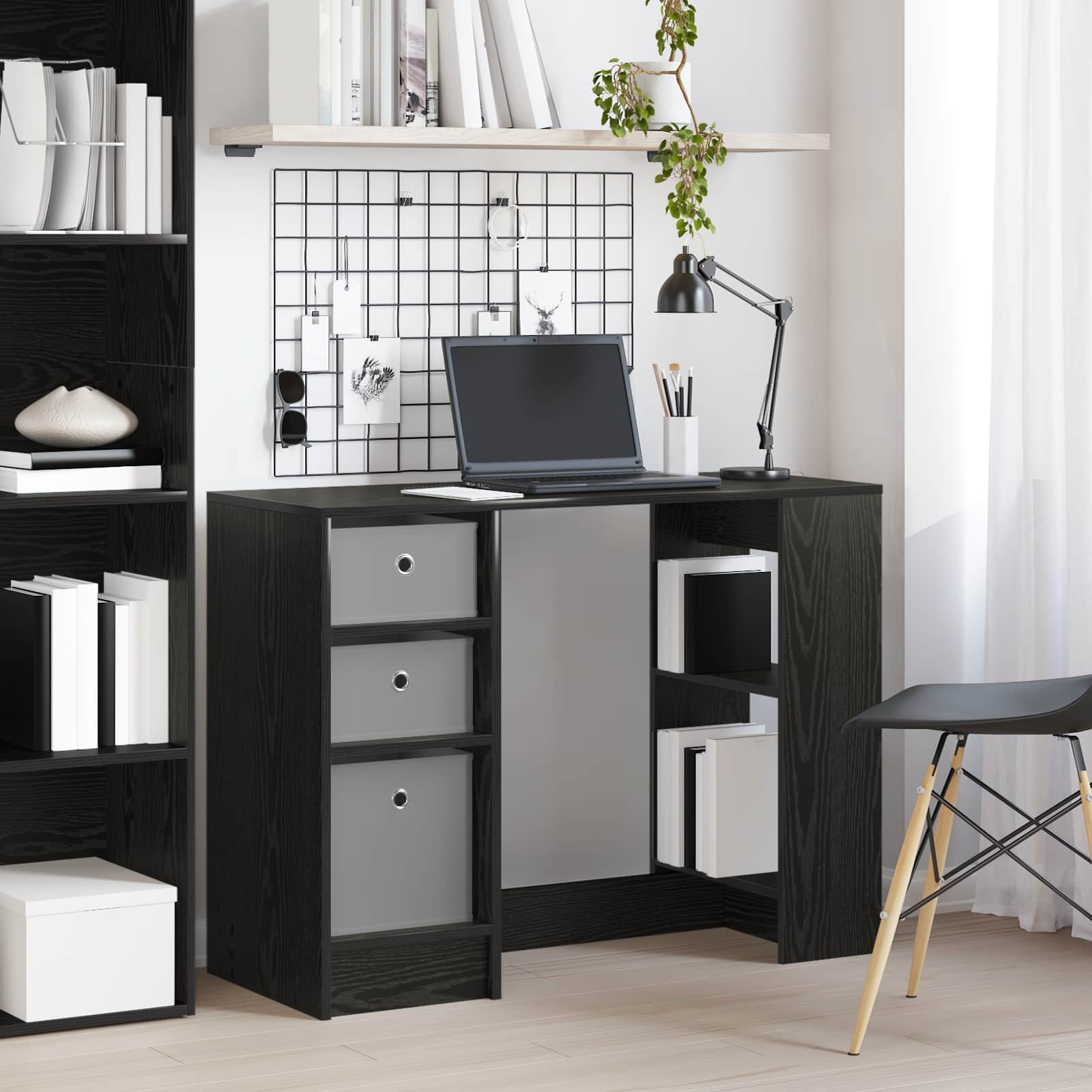 Desk with drawer 100 x 40 x 75 cm Engineered Wood