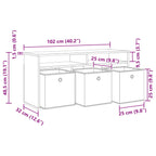 Mueble bajo con cajón 102 x 32 x 48,5 cm
