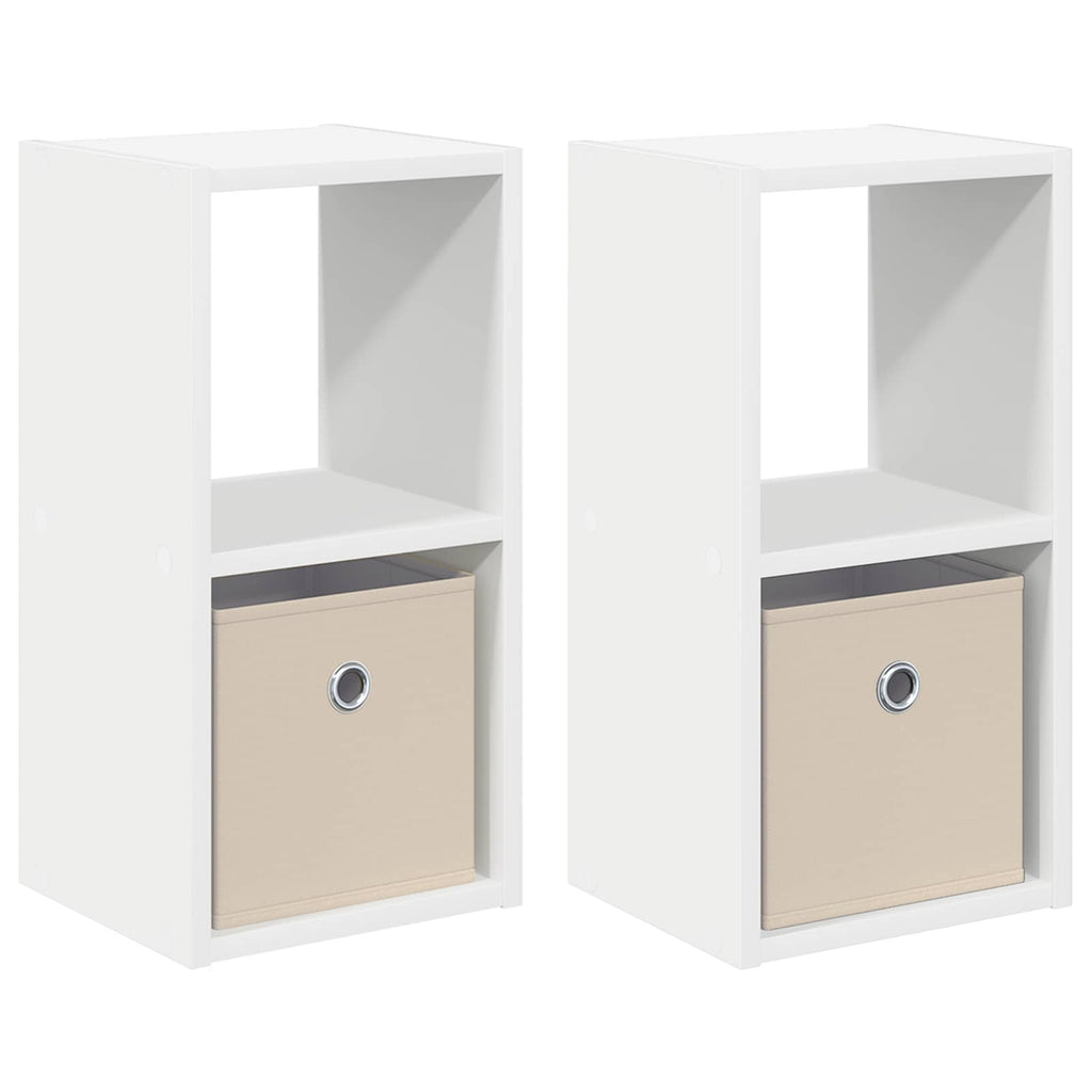 Mesita de Noche 2 pcs 25,5 x 22 x 49,5 cm Madera de ingeniería