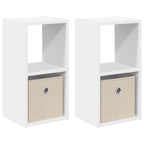 Mesita de Noche 2 pcs 25,5 x 22 x 49,5 cm Madera de ingeniería