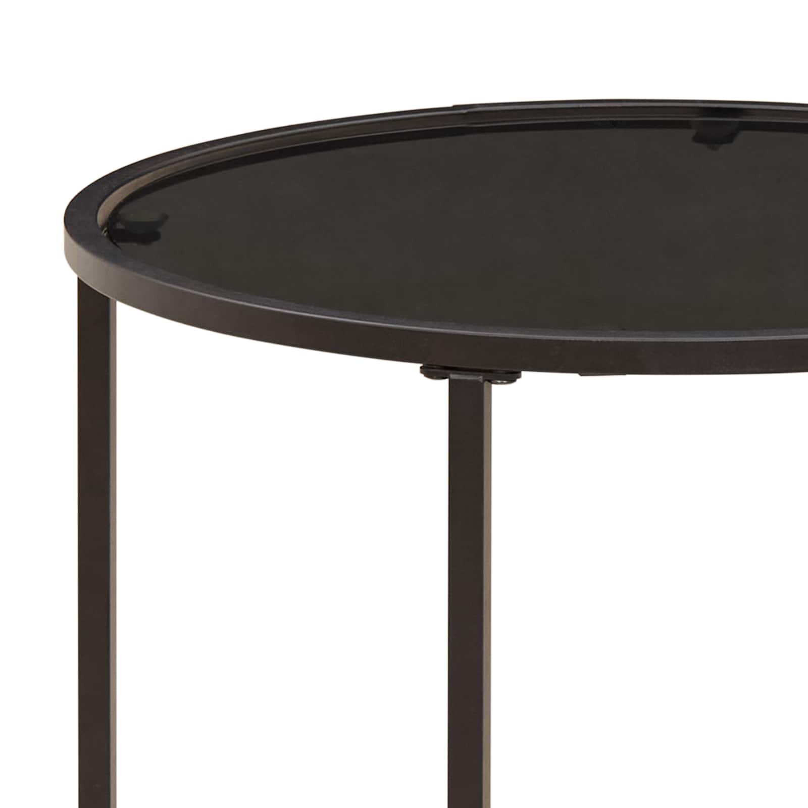 Juego de Mesas de Centro 2 pcs 55 x 55 x 45 cm acero