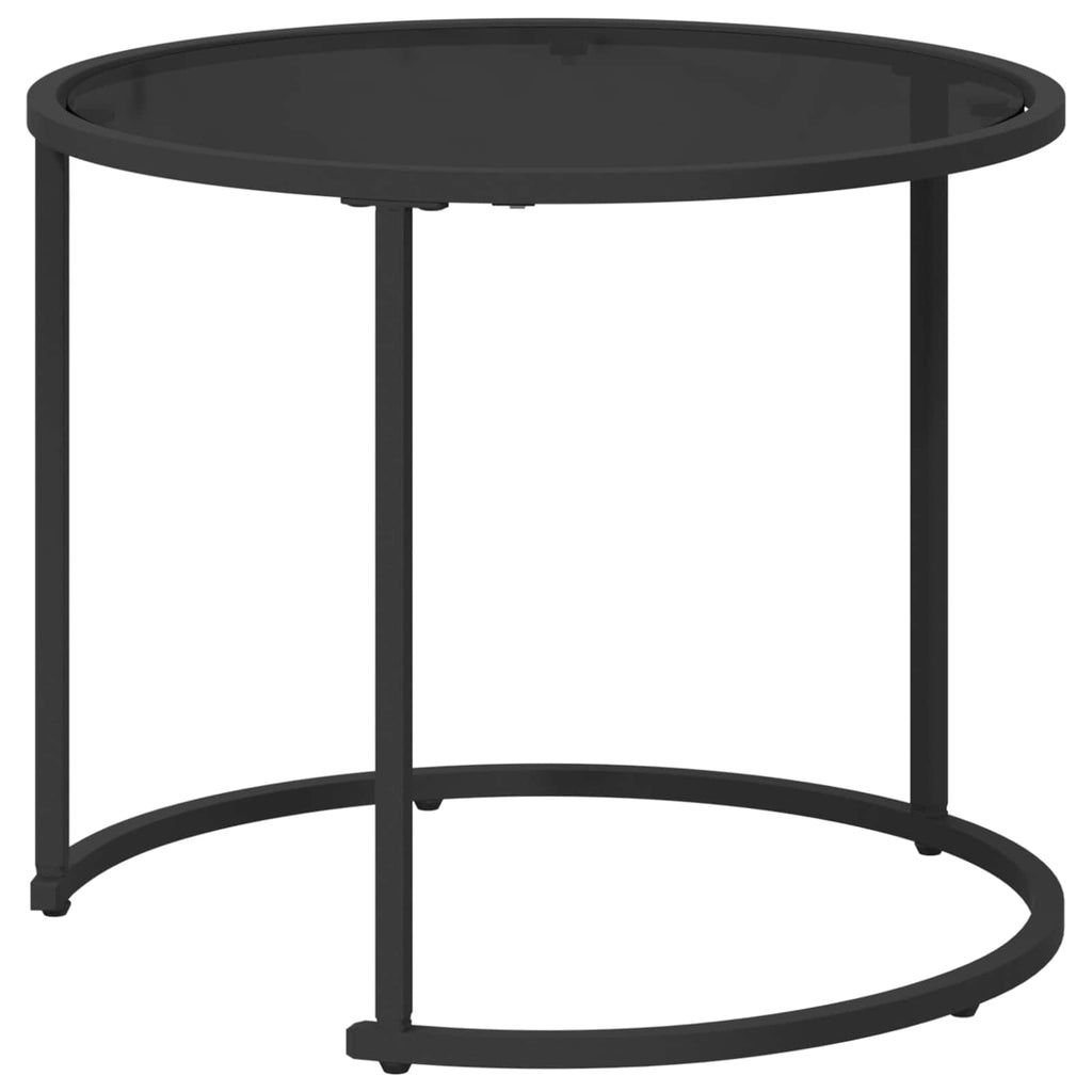 Juego de Mesas de Centro 2 pcs 55 x 55 x 45 cm acero