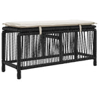 Conjunto de Comedor de Jardín con cojín 3 pcs Beige y Crema