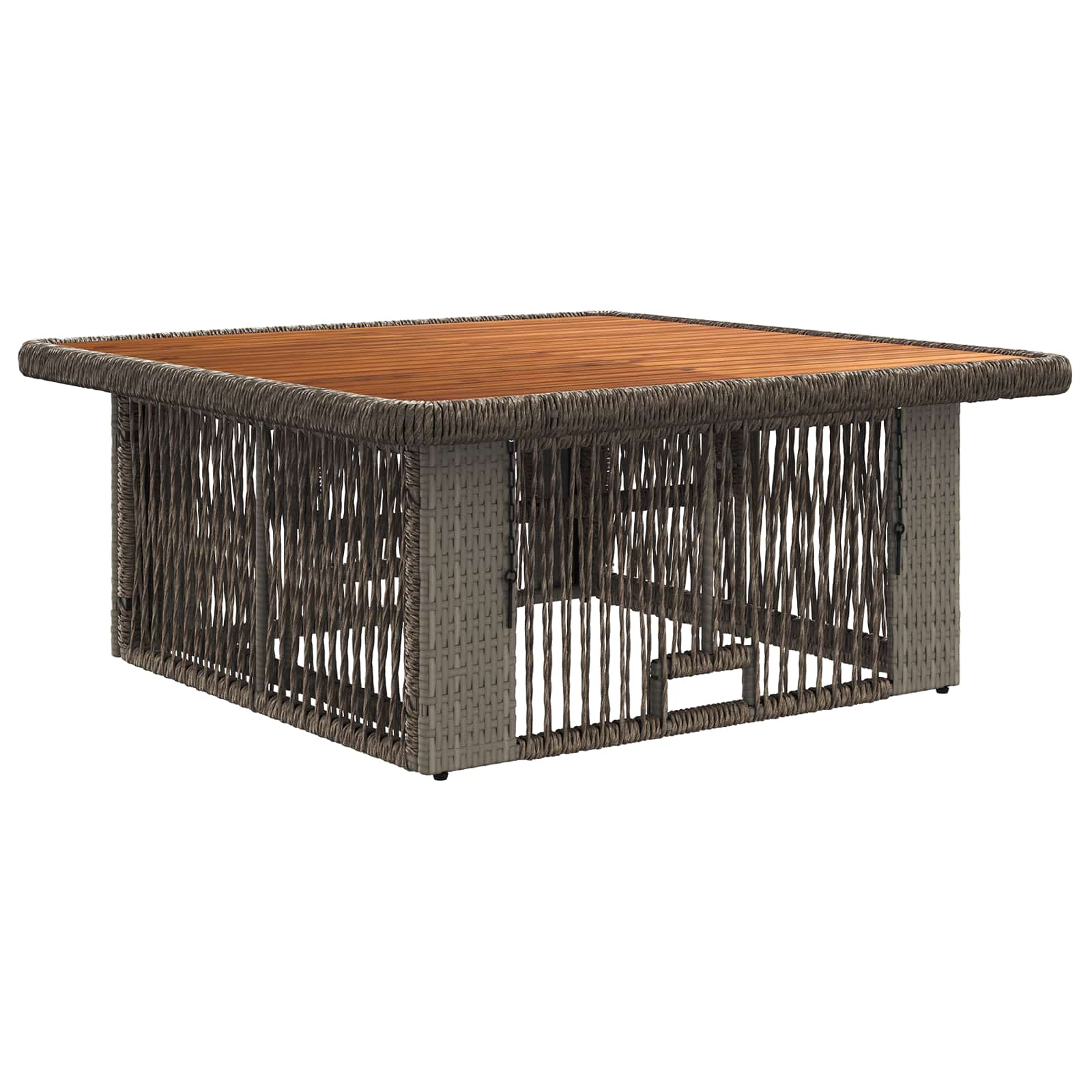 Conjunto de Comedor de Jardín 3 pcs Gris y Gris Oscuro