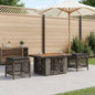Conjunto de Comedor de Jardín 3 pcs Gris y Gris Oscuro