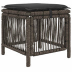 Conjunto de Comedor de Jardín 4 pcs Gris y Gris Oscuro