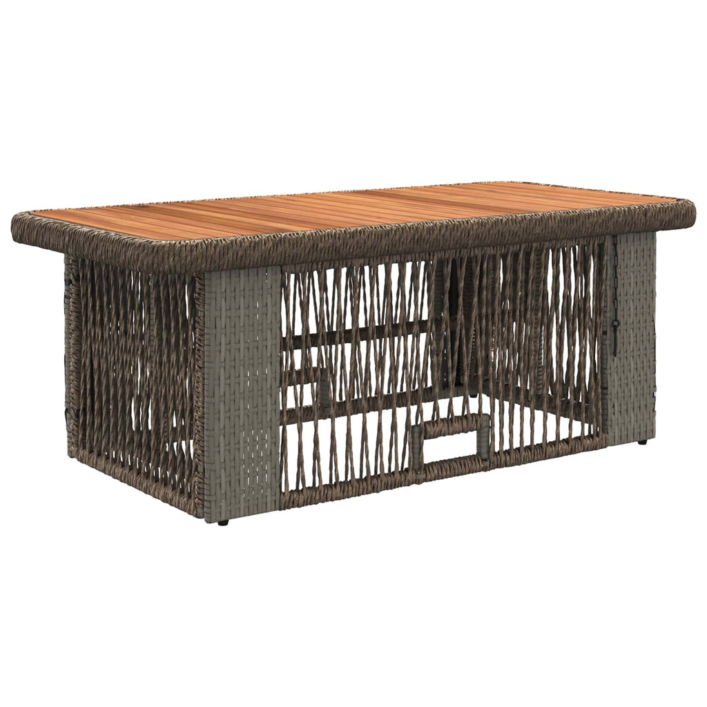 Conjunto de Comedor de Jardín 4 pcs Gris y Gris Oscuro