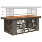 Conjunto de Comedor de Jardín 4 pcs Gris y Gris Oscuro