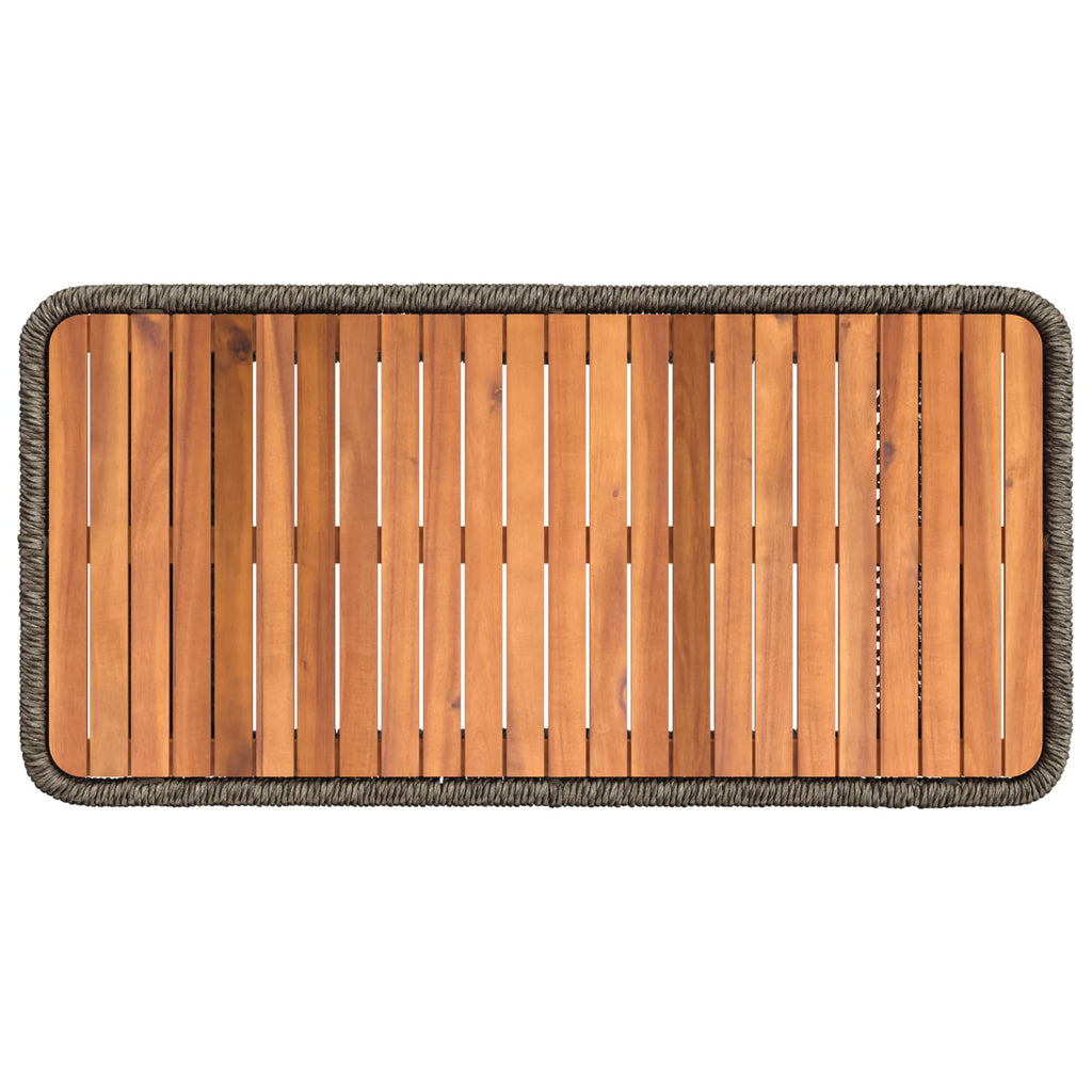 Conjunto de Comedor de Jardín 4 pcs Gris y Gris Oscuro