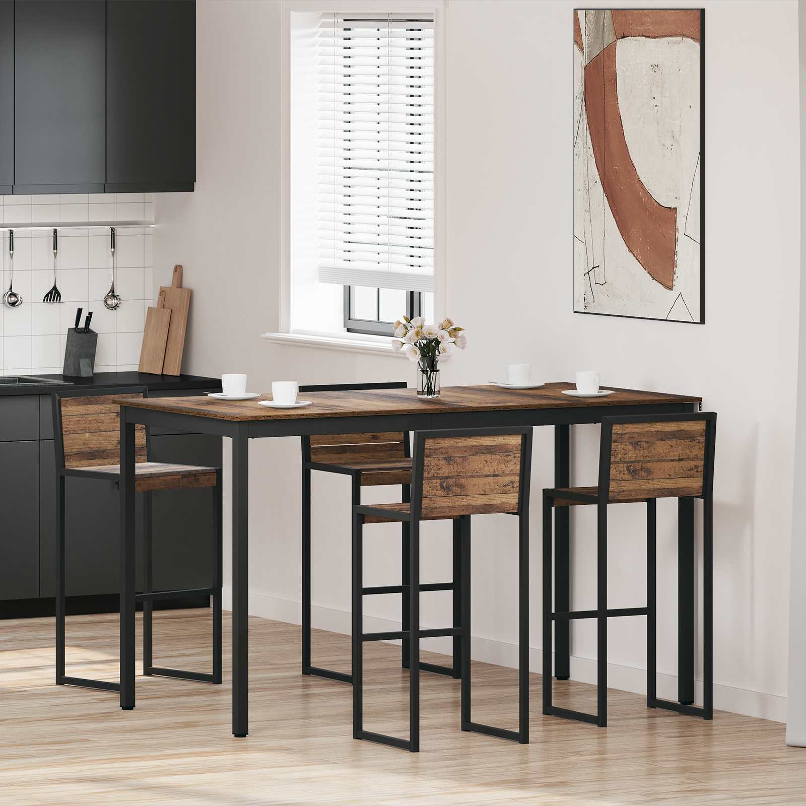 Mesa de barra de pie Madera de ingeniería