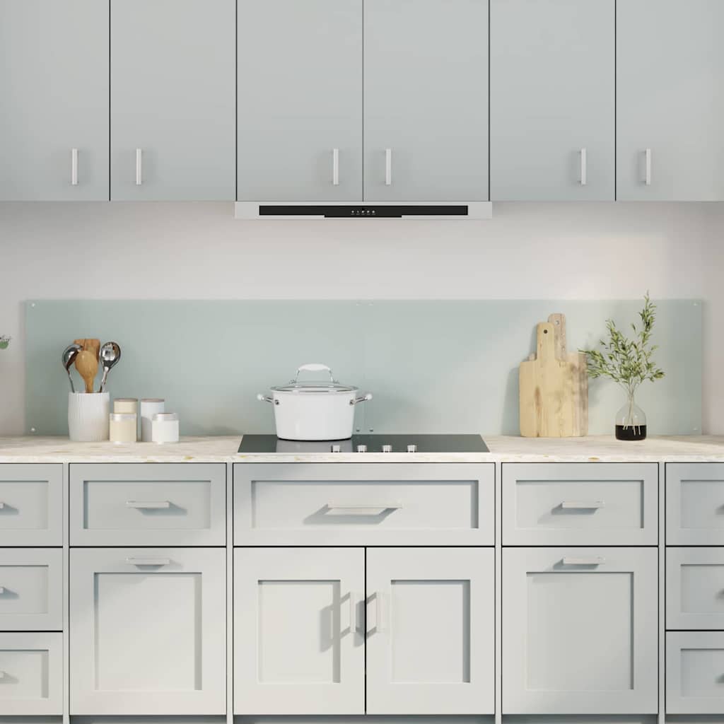 Kitchen splashback 110 x 40 cm tempered glass