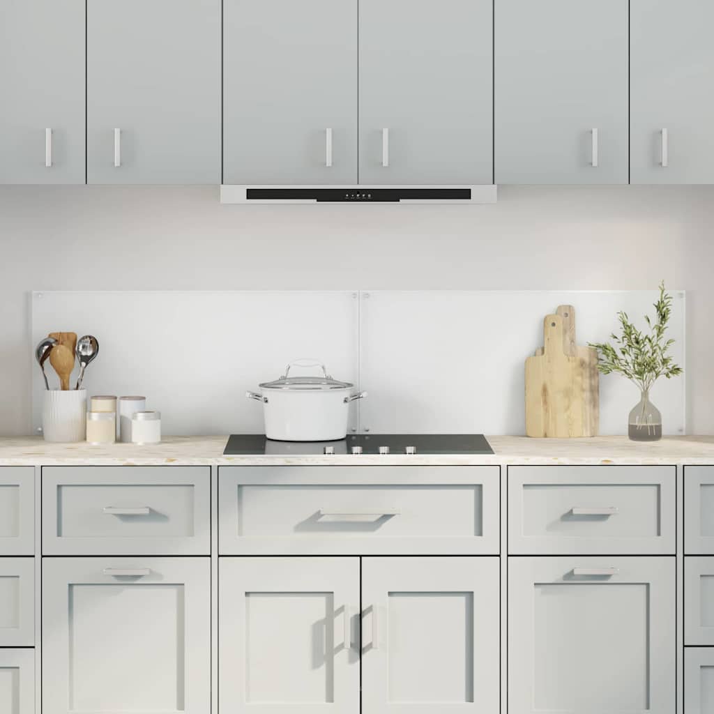 Kitchen splashback 110 x 40 cm tempered glass