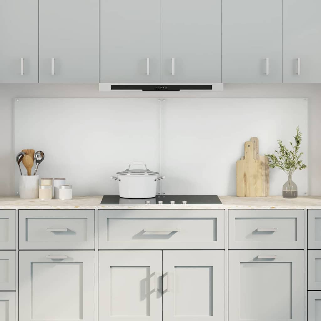 Kitchen splashback 110 x 40 cm tempered glass