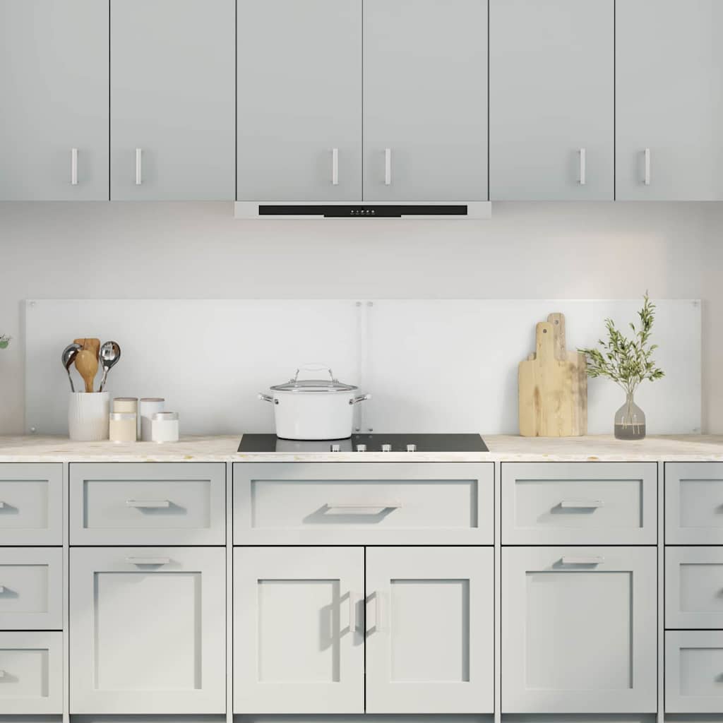Kitchen splashback 110 x 40 cm tempered glass
