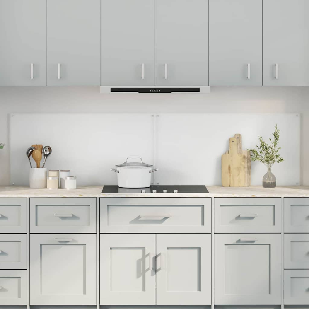 Kitchen splashback 110 x 40 cm tempered glass