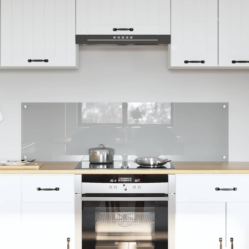 Kitchen splashback 110 x 40 cm tempered glass