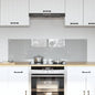 Kitchen splashback 110 x 40 cm tempered glass