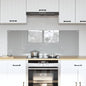 Kitchen splashback 110 x 40 cm tempered glass