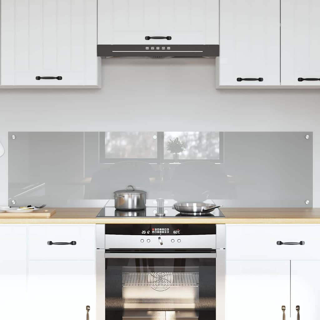 Kitchen splashback 110 x 40 cm tempered glass