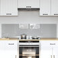 Kitchen splashback 110 x 40 cm tempered glass