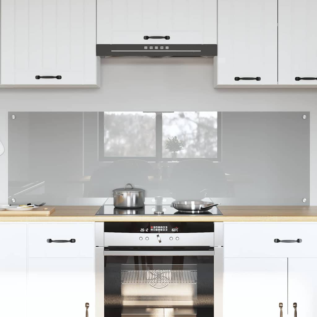 Kitchen splashback 110 x 40 cm tempered glass
