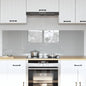 Kitchen splashback 110 x 40 cm tempered glass