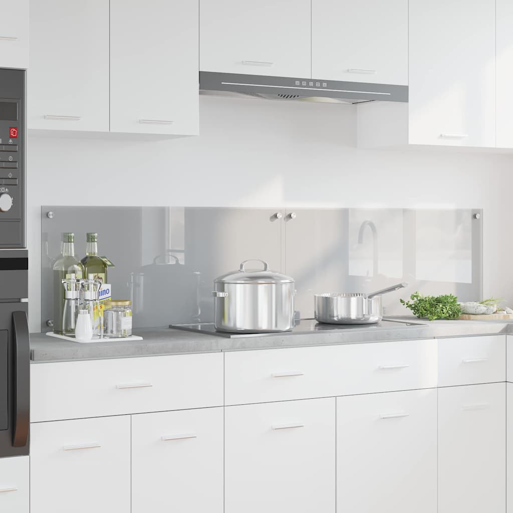Kitchen splashback 110 x 40 cm tempered glass