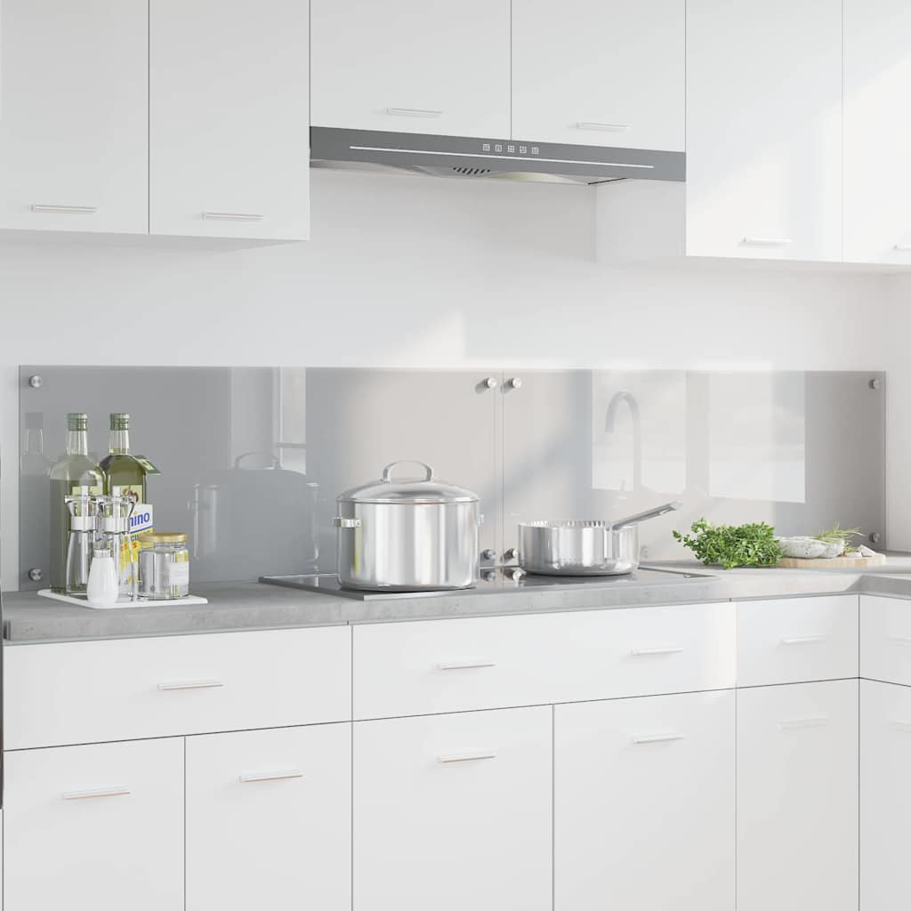 Kitchen splashback 110 x 40 cm tempered glass