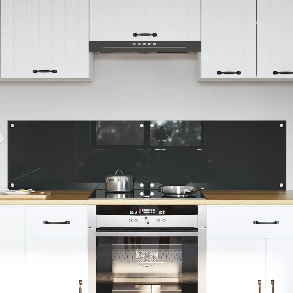 Kitchen splashback 110 x 40 cm tempered glass