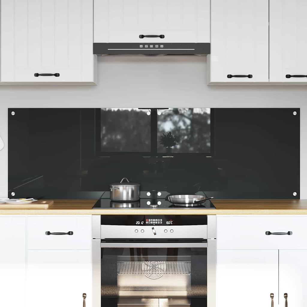 Kitchen splashback 110 x 40 cm tempered glass