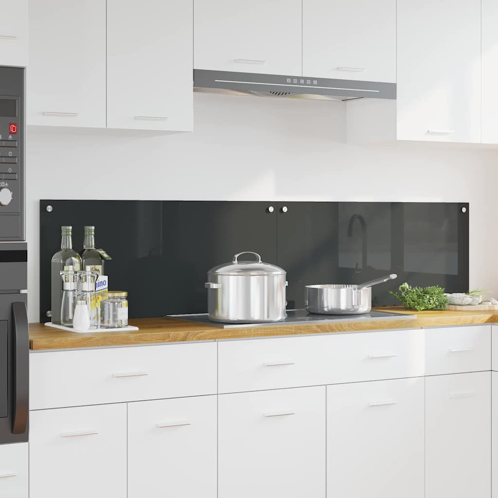 Kitchen splashback 110 x 40 cm tempered glass